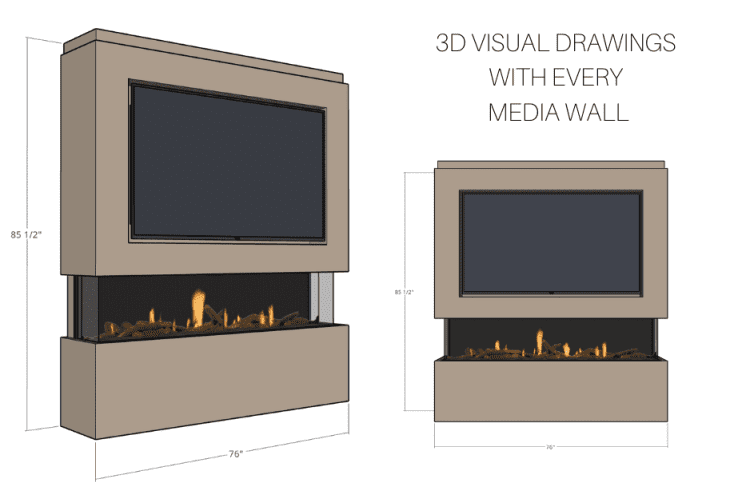Media wall design