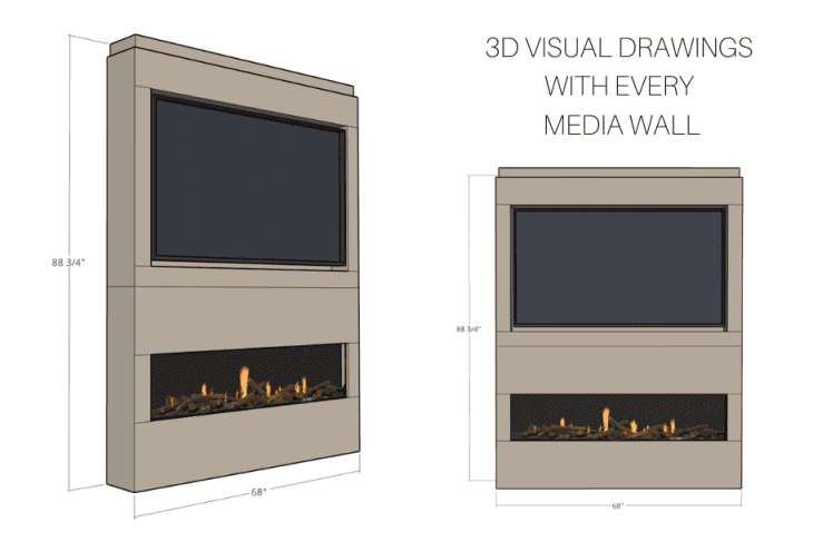 Media wall design