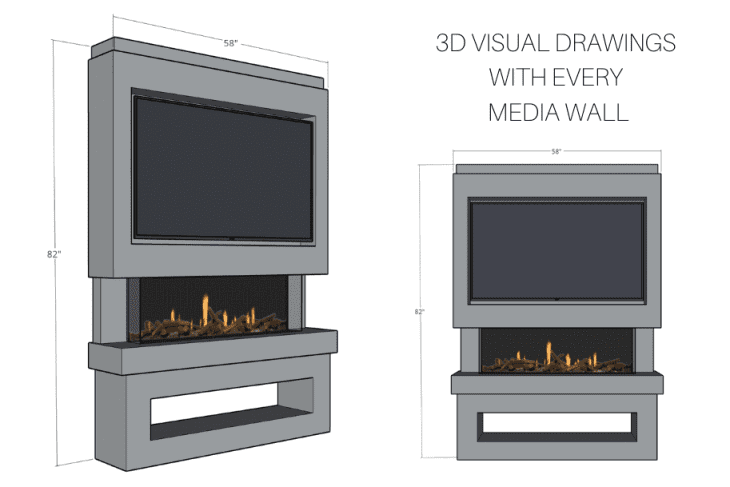 Media wall design