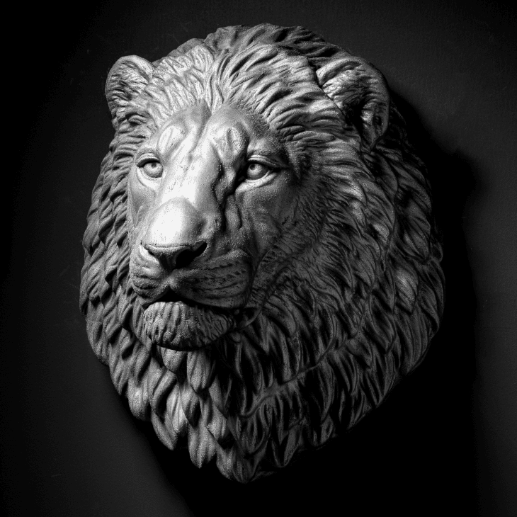 Platinum Lion Head