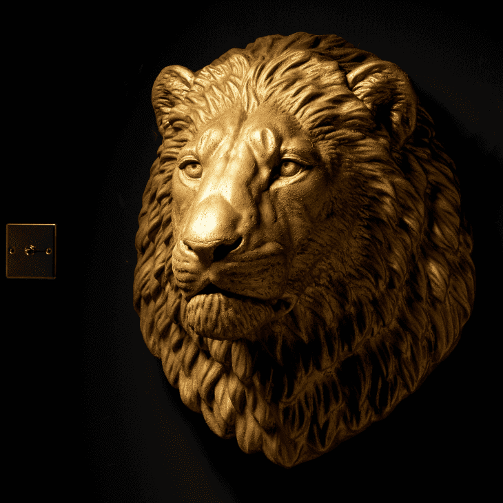 Golden Lion Head